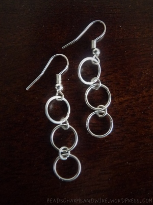 Simple jump ring earrings