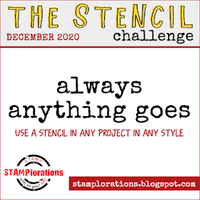 STAMPlorations December Stencil Challenge